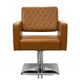 Deco Styling Chair, LE BEAU vintage brown front view