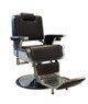Deco Salon Furniture Barber Chair ROOSEVELT, Recessed Headrest Brown