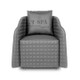 T-Spa Customer Chair, REAL COZY gray front