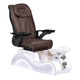 Whale Spa Pedicure Chair Lucent, Chocolate with White