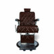 Berkeley Barber Chair, KING, Brown front view