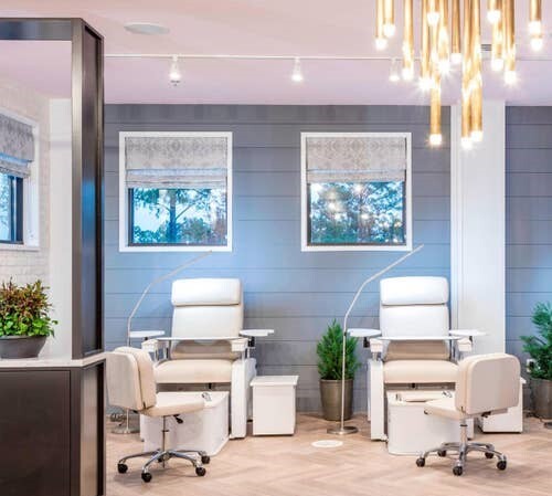 5th Avenue Pedicure Chair Pictured in Contemporary Nail Salon