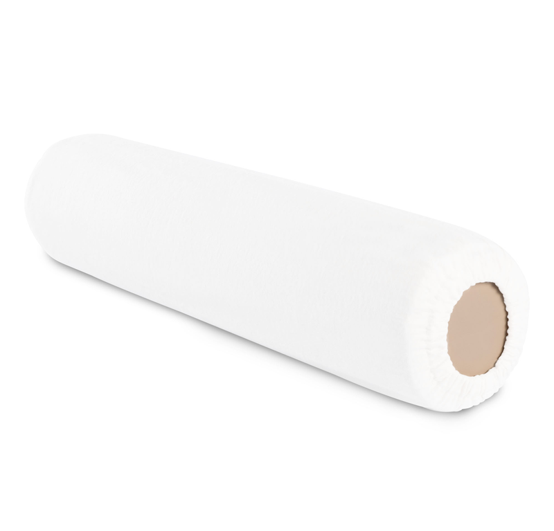 Earthlite Massage Table Bolster Cover, Microfiber, DURALUXE, White