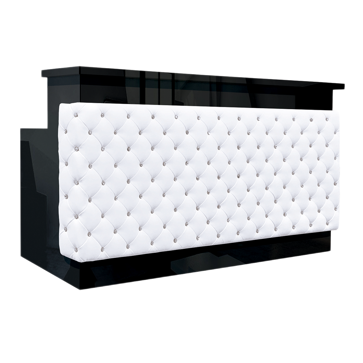 Whale Spa Salon Reception Desk, VALENTINO LUX Tufted