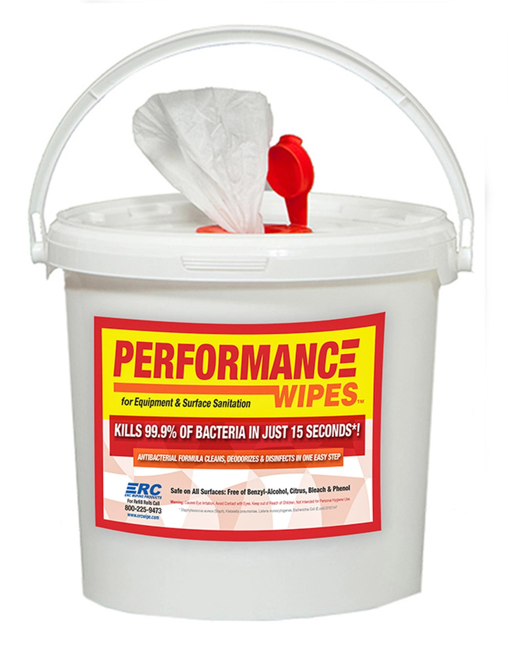 Performance Wipes in a Bucket