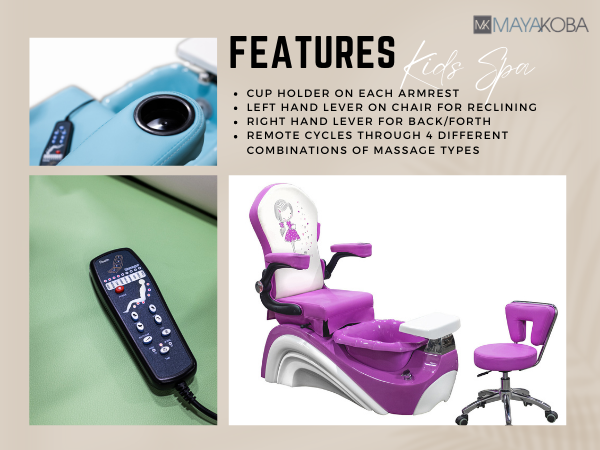 Features of the Buttercup Pedicure Spa