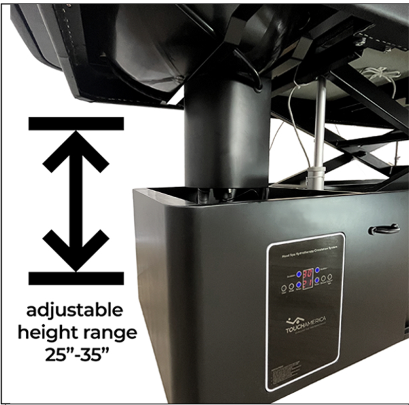 Height adjustable table top