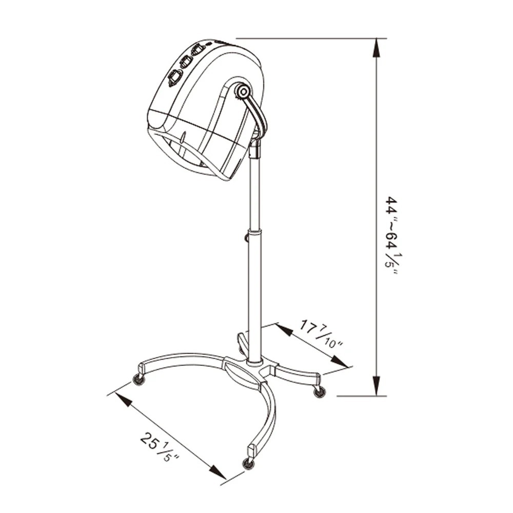 Hydra Hair Dryer Dimensions