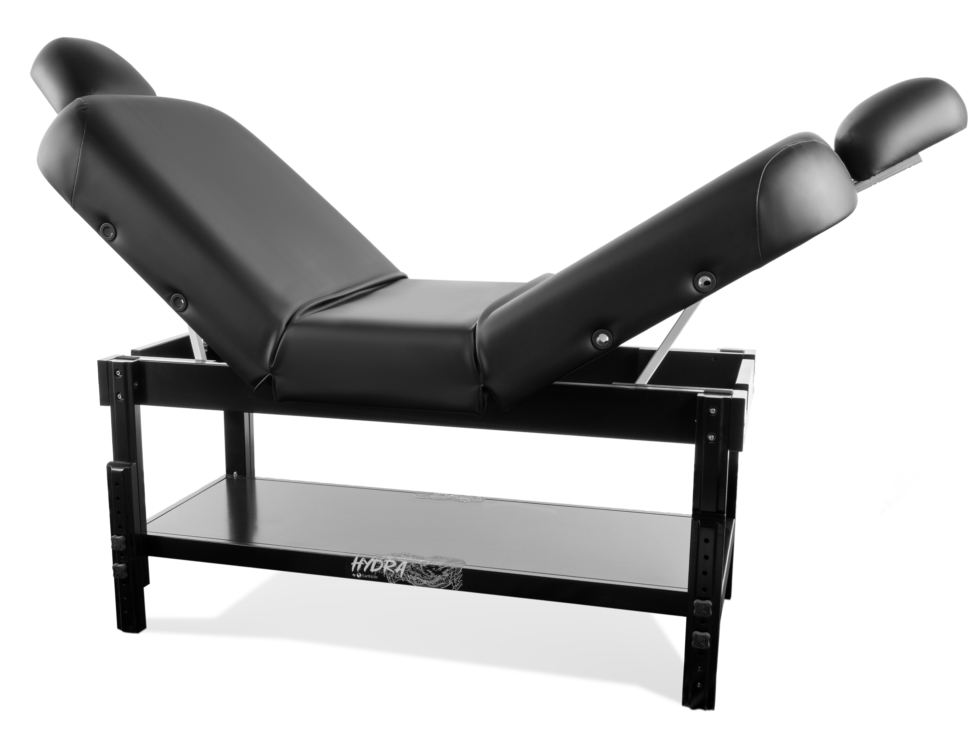 Hydra Stationary Tattoo Table in Adjustable Recline Position