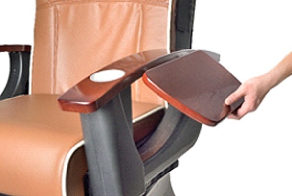 ANS18 Pedicure Massage Chair Manicure Trays and Wooden Armrests