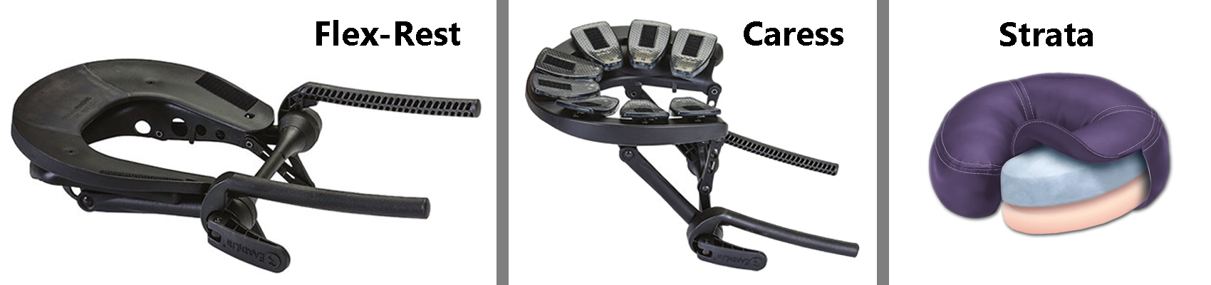 Headrest options with the Strata Face Pillow