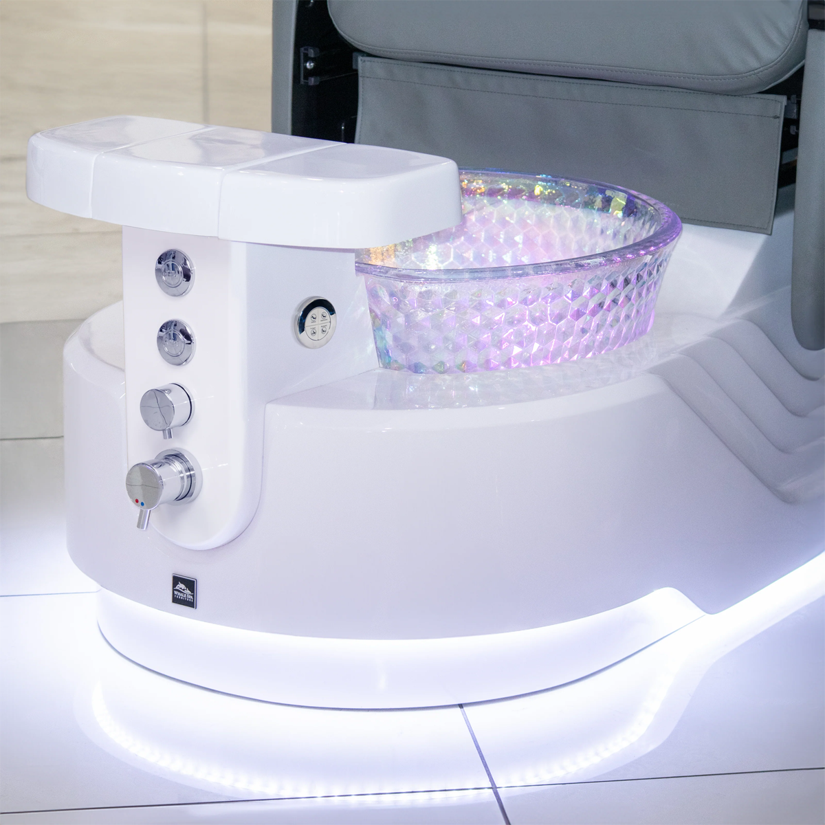 Elora Pedicure Spa Basin with LED lighting