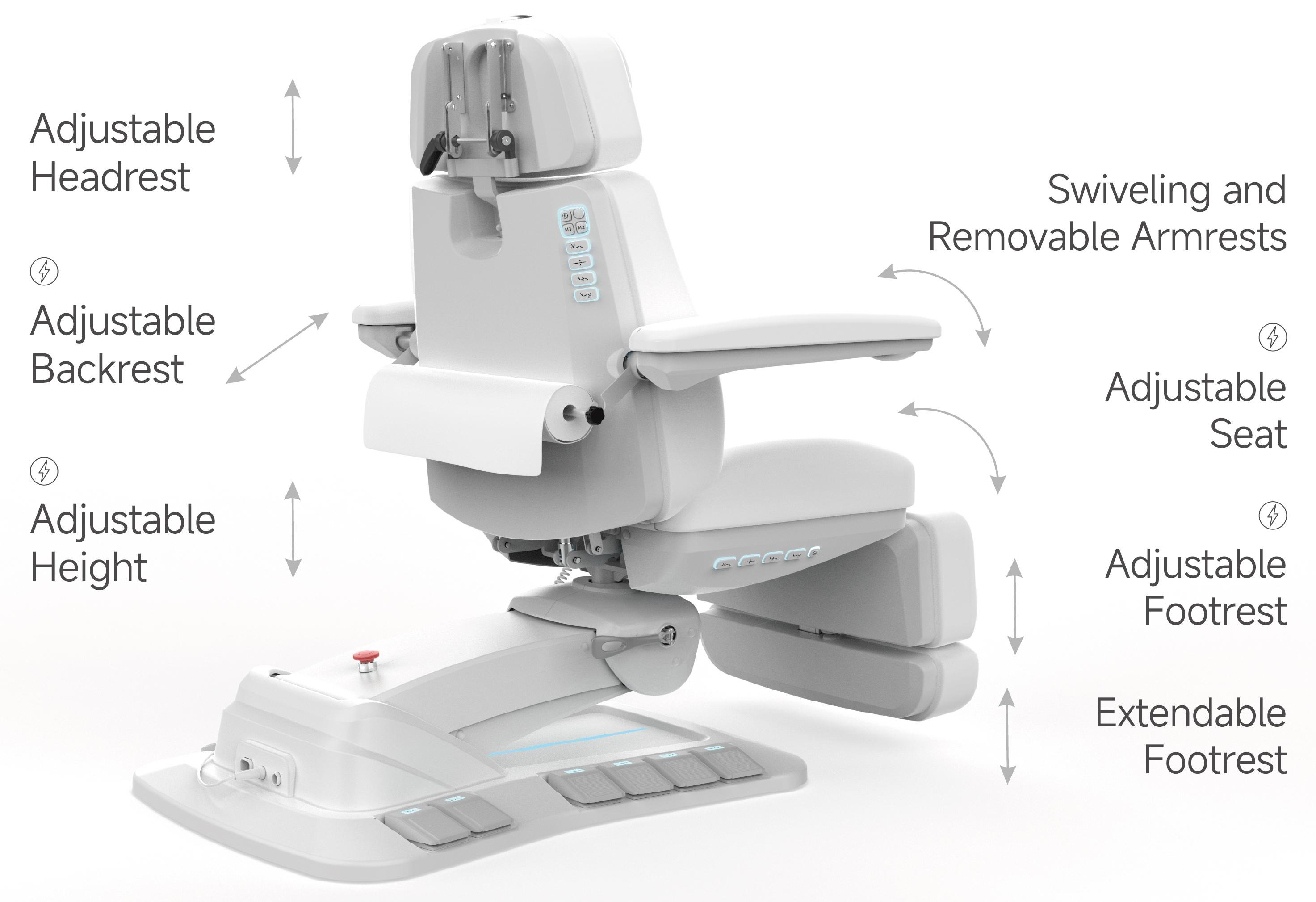 Landon Treatment chair features