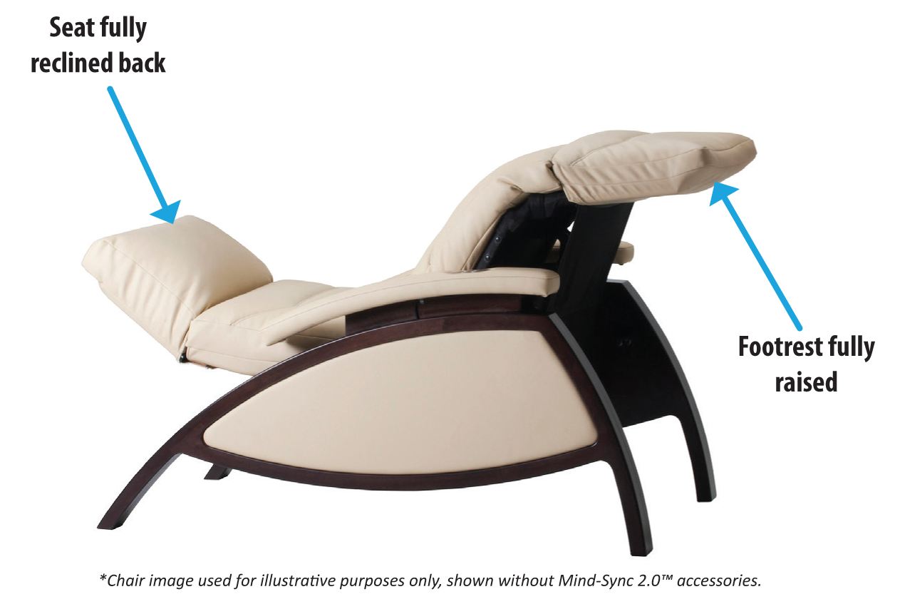 Mind-Sync Lounger in full recline
