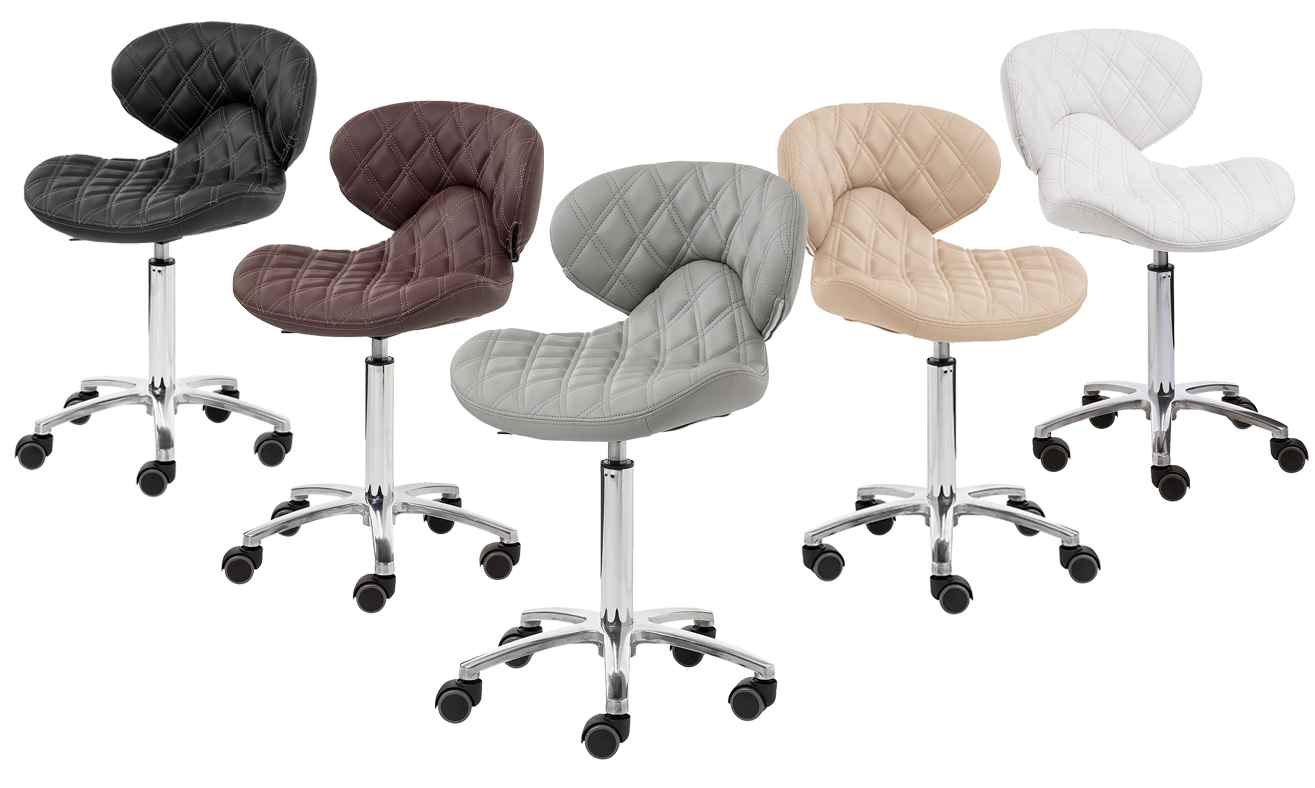 Lexi Pro Double Diamond Technician Stool Options