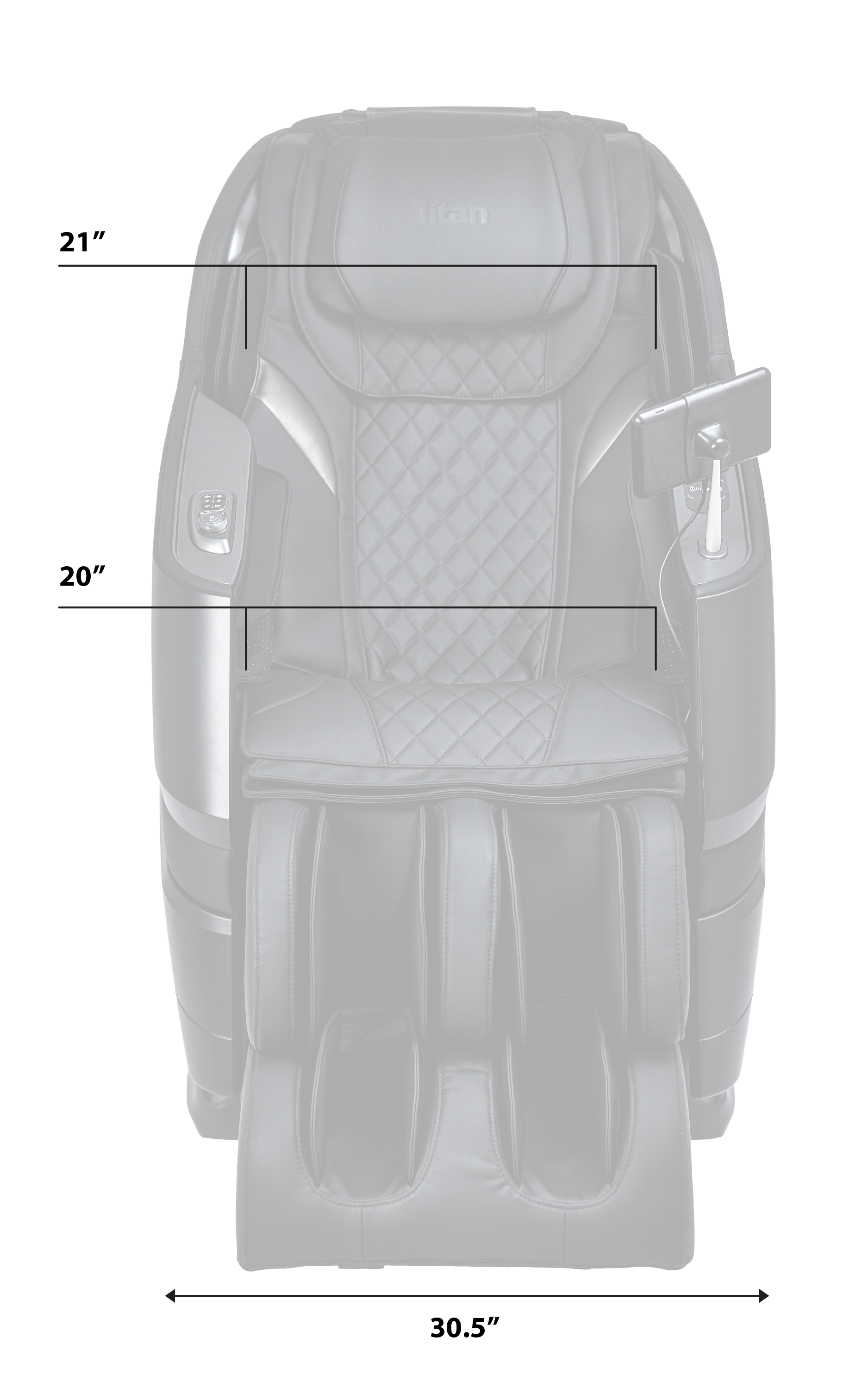 TP-Epic 4D Personal Massage Chair Dimensions