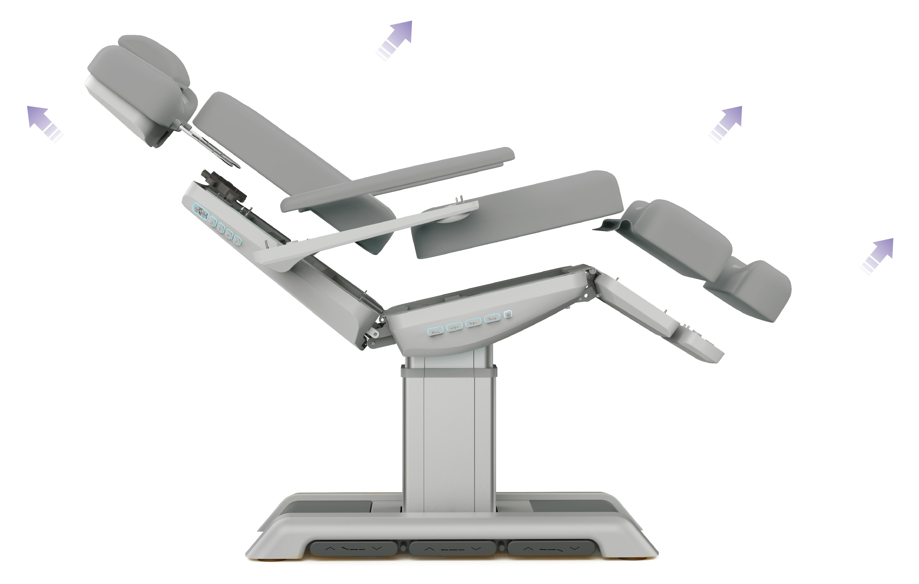 Removable cushions on the Vista Treatment Chair