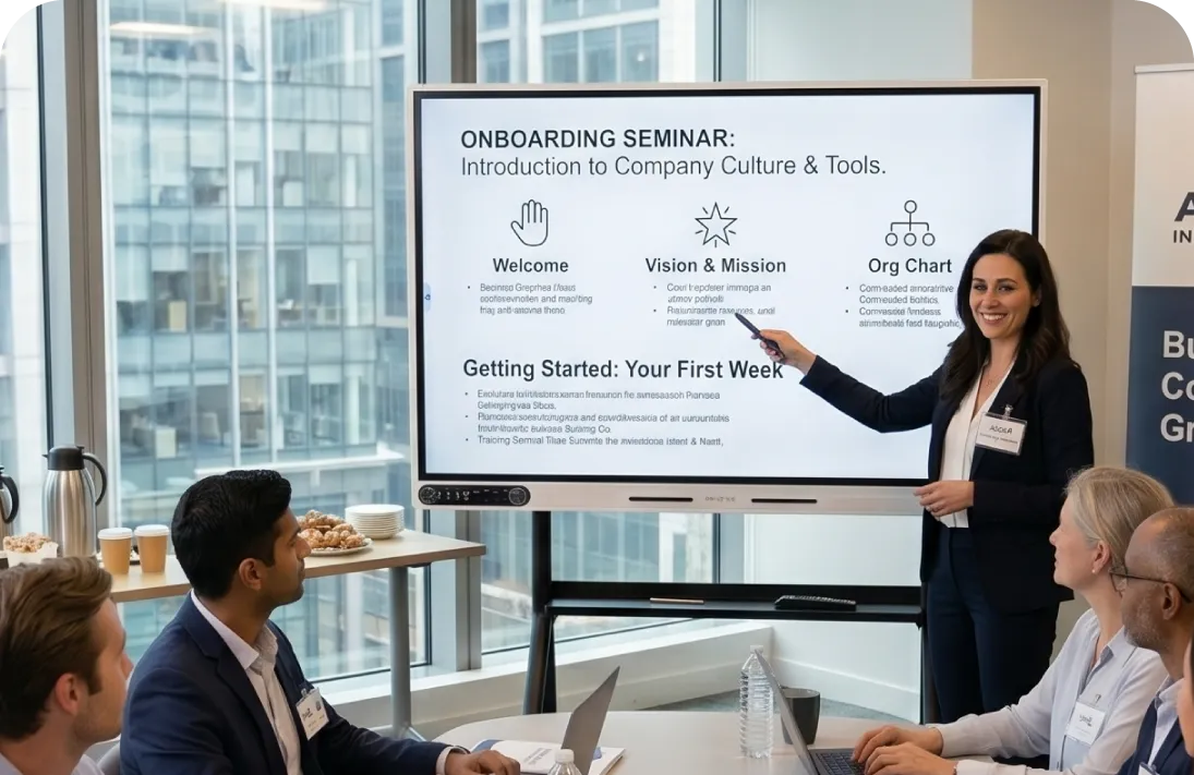 Use the Smartboard in your office for meetings and training.