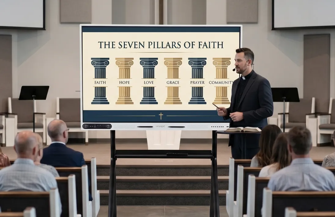 Use the smartboard for religious meetings