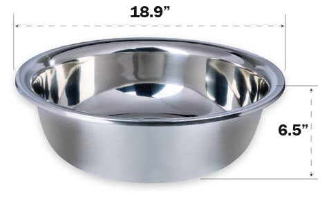 Stainless Steel Pedicure Bowl Dimensions