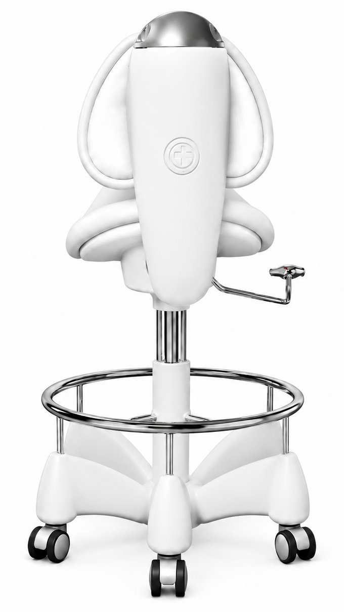 Pluto Saddle Stool Back View
