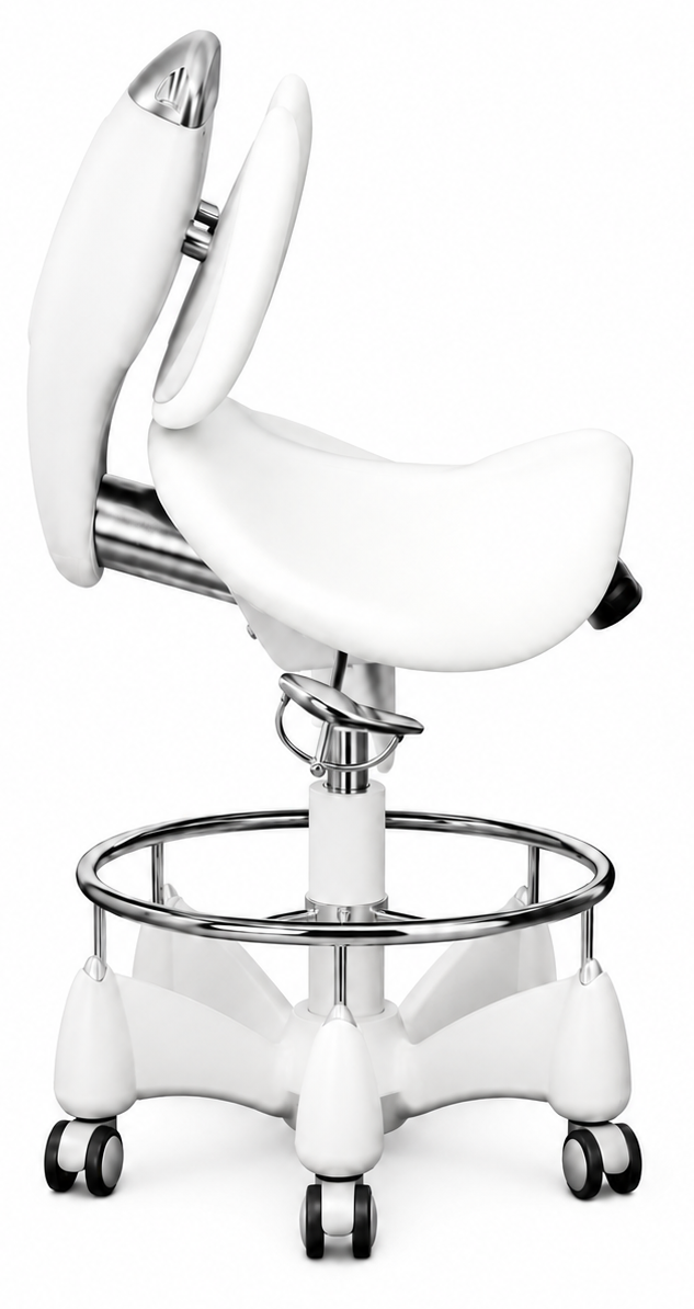 Pluto Saddle Stool side view