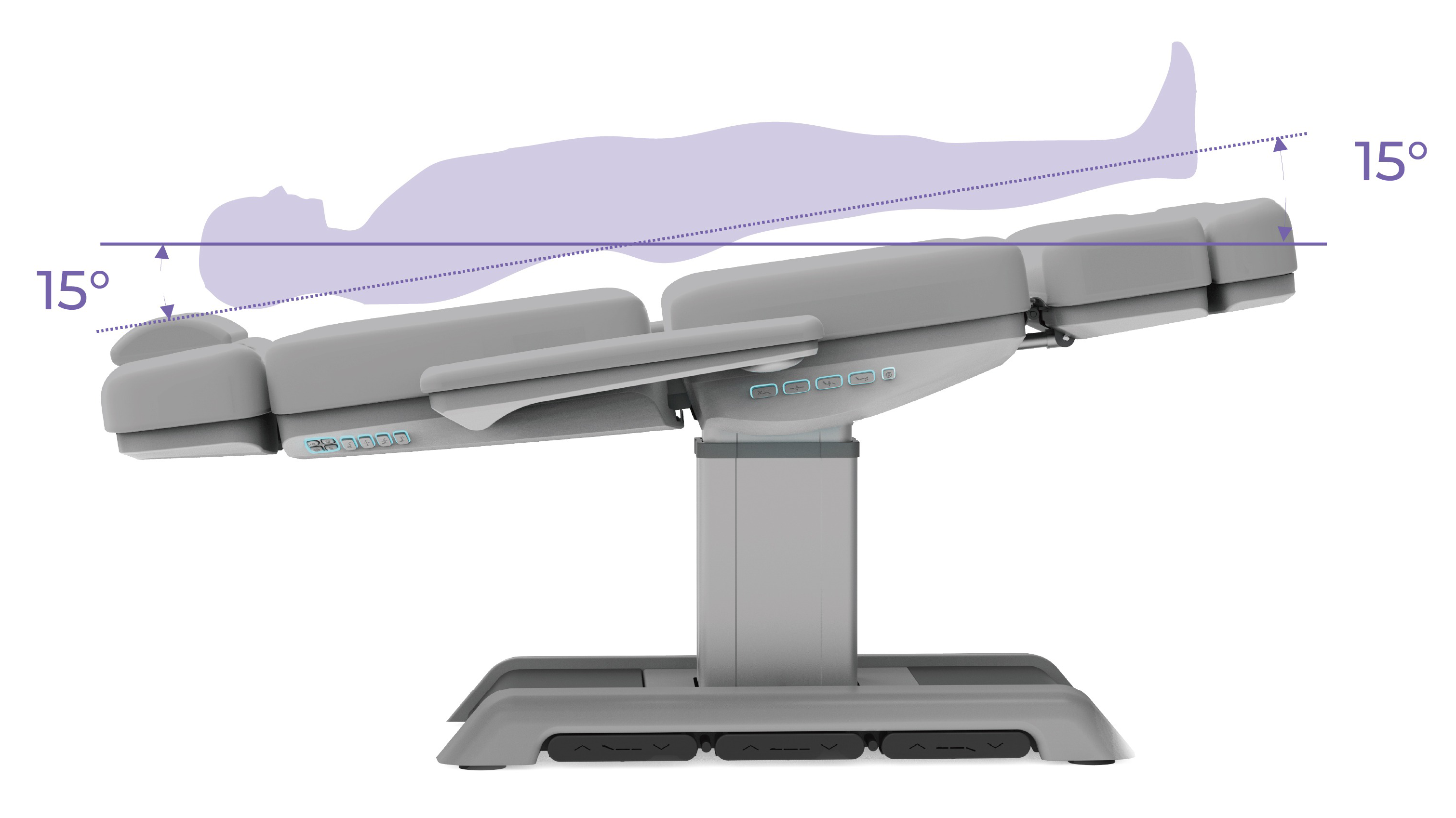 Vista Treatment Chair in the Trendelenburg Position
