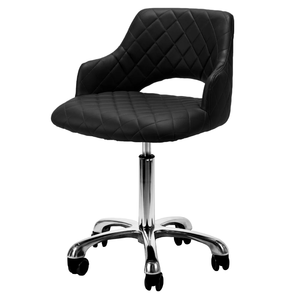 Gem manicure technician chair with five-star rolling base