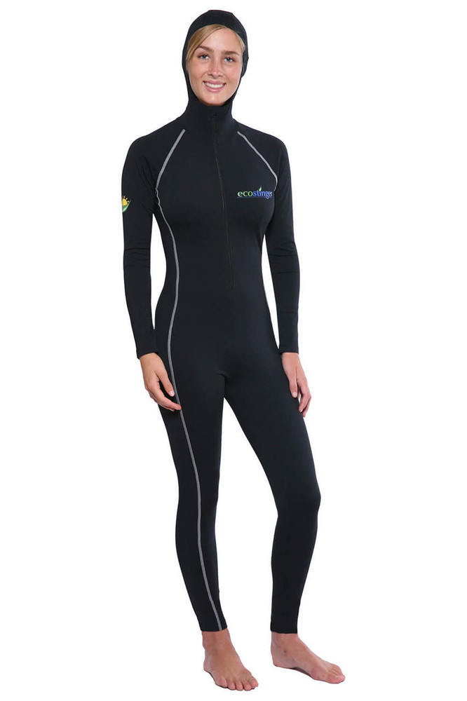Women Full Body UV Swimsuit With Hood UPF50+ Protection (Chlorine ...