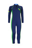 Kids Full Body Swimsuit Stinger Suit Sun Protection UPF50+ Navy Lime Turtle (Chlorine Resistant)