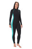 Women Full Body Coverup UV Swimsuit Stinger Suit UPF50+ Protection Black Jade (Chlorine Resistant)