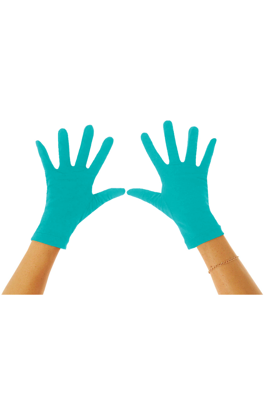 Women & Men Swim UV Gloves Sun Protective UPF50+ Blue Aqua (Chlorine  Resistant)
