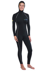Women Full Body UV Swimsuit With Hood UPF50+ Protection (Chlorine Resistant)