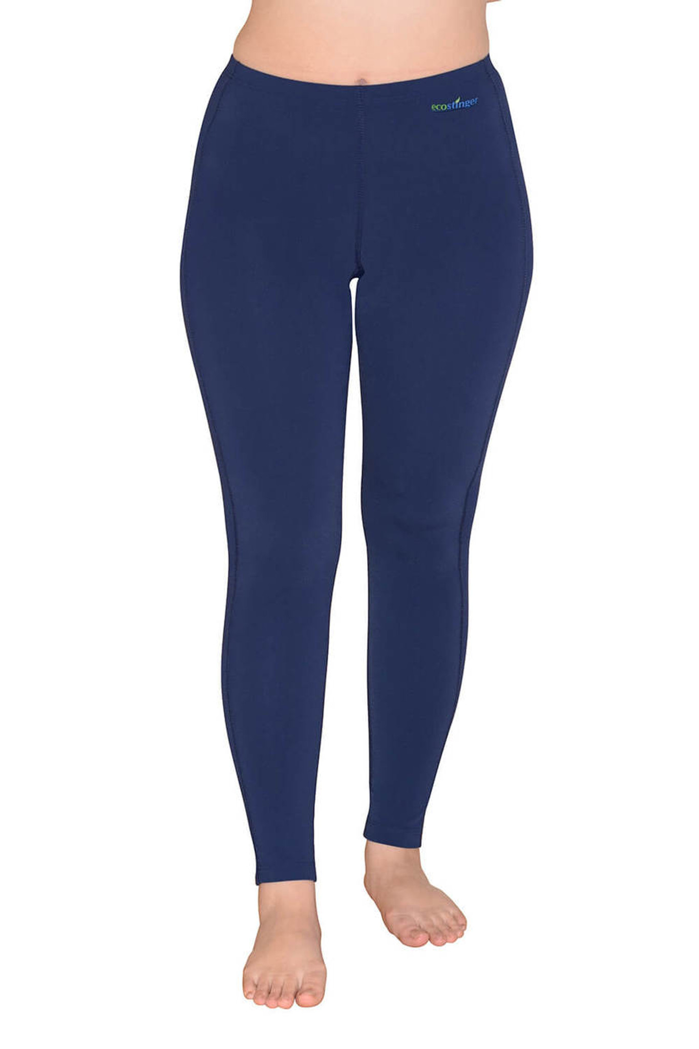 Laser Cut Full Length High Waisted leggings with Pockets - Womens