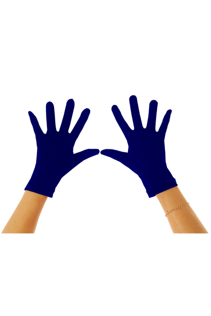 Women & Men Swim UV Gloves Sun Protective UPF50+ Navy Chlorine Resistant
