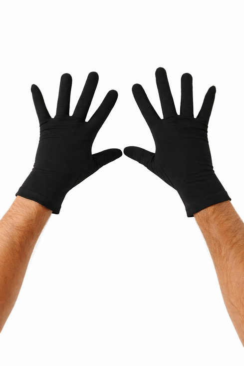 Men Swim UV Gloves Sun Protective UPF50+ Black (Chlorine Resistant) 