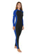 Women Full Body Cover Stinger Swimsuit UPF50+ Black Royal Lime (Chlorine Resistant)