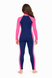 Girls Full Body Swimsuit Stinger Suit UV Protection UPF50+ Navy Pink (Chlorine Resistant) Back