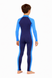 Boys Full Body Swimsuit Stinger Suit Long Sleeves UV Protection UPF50+ Navy Blue (Chlorine Resistant) back