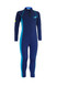 Girls Full Body Swimsuit Stinger Suit Sun Protection UPF50+ Navy Turquoise Shark (Chlorine Resistant)