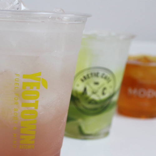16oz Personalised Plastic Cups - RPET 100% Recyclable