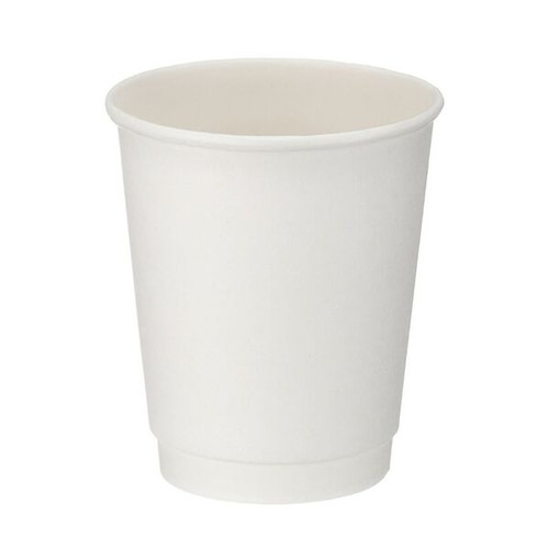 Double Wall Cup Matt White 8OZ (Case 500)