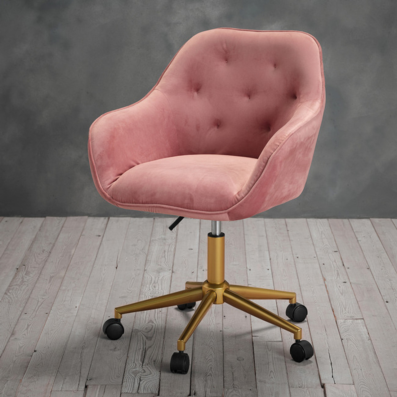 pastel pink desk chair