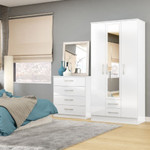 Lynx White 4 Drawer Chest