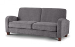 Vivo Dusk Grey 3 Seater Chenille Fabric Sofa