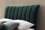 Clover Emerald Green Velvet Bed