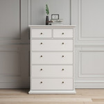 Cannes French Inspired 6 Drawer Chest White