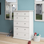 Cannes French Inspired 6 Drawer Chest White