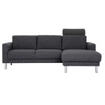 Cleveland Charcoal Right Hand Chaise Longue Sofa