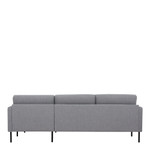 Larvik Grey Chaise End Right Hand Sofa with Black Legs